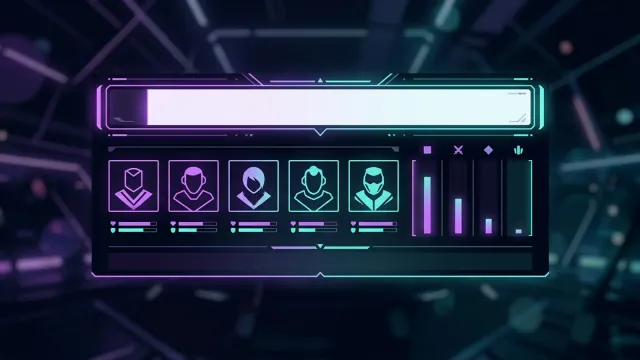 Composição gráfica de um placar de partida de FPS tático com espaço em branco para o nome do time
