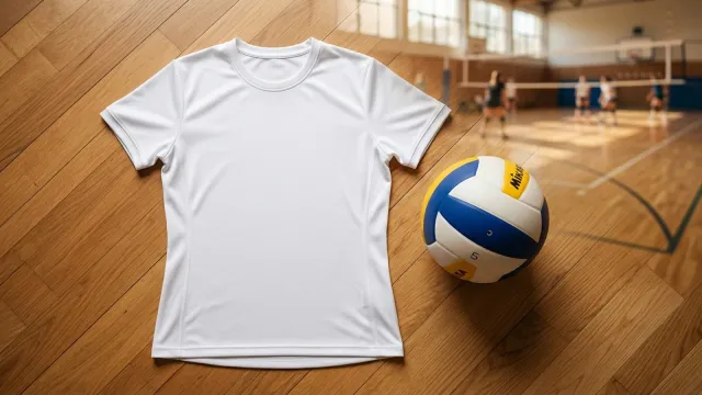 Camisa de time de vôlei em branco pronta para receber o nome do time